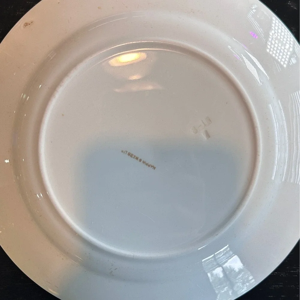 Mappin & Webb Luncheon Plate Unisex Blue cobalt Gold Gilt England Antique